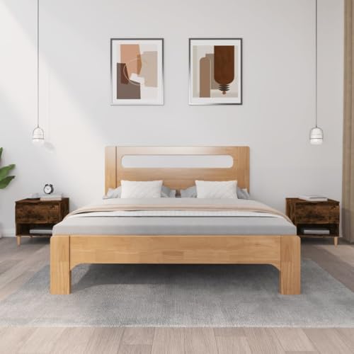 KTHLBRH Nachttische 2 STK. Räuchereiche nachtschrank badschrank schmal for Wohnzimmer Schlafzimmer 50x46x50 cm Holzwerkstoff KTHLBRH Nachttische 2 STK. Räuchereiche nachtschrank badschrank schmal for Wohnzimmer Schlafzimmer 50x46x50 cm Holzwerkstoff von KTHLBRH