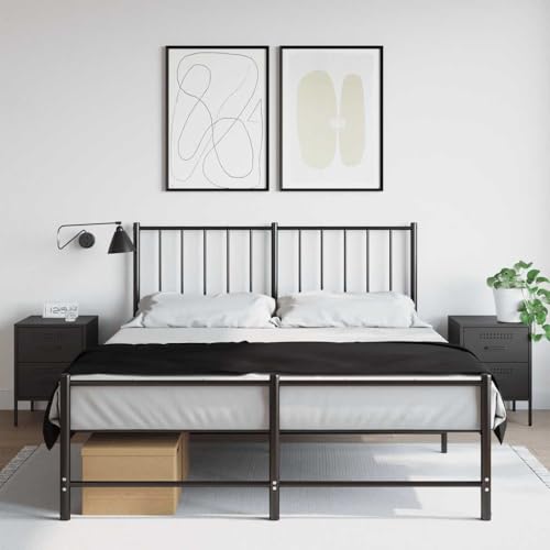 KTHLBRH Nachttische 2 STK. Schwarz badschrank schmal Bedside Table for Wohnzimmer Zimmer 36x39x50,5 cm Stahl KTHLBRH Nachttische 2 STK. Schwarz badschrank schmal Bedside Table for Wohnzimmer Zimmer 36x39x50,5 cm Stahl von KTHLBRH