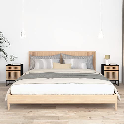KTHLBRH Nachttische 2 STK. Schwarz nachttisch badschrank schmal for Zimmer Wohnzimmer 40x30x55,5 cm Holzwerkstoff & Eisen KTHLBRH Nachttische 2 STK. Schwarz nachttisch badschrank schmal for Zimmer Wohnzimmer 40x30x55,5 cm Holzwerkstoff & Eisen von KTHLBRH