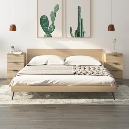 KTHLBRH Nachttische 2 STK. Sonoma-Eiche nachtschrank badschrank schmal for Schlafzimmer Zimmer 40x36x65 cm KTHLBRH Nachttische 2 STK. Sonoma-Eiche nachtschrank badschrank schmal for Schlafzimmer Zimmer 40x36x65 cm von KTHLBRH