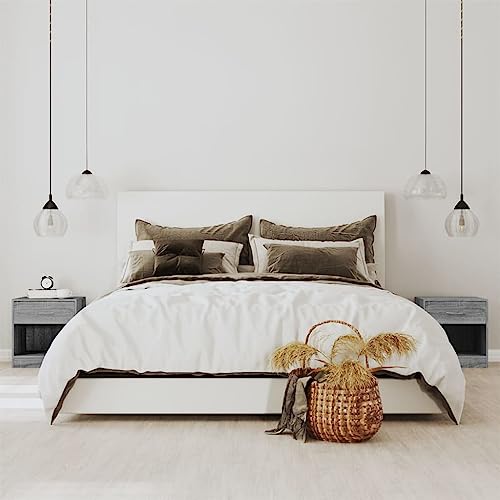 KTHLBRH Nachttische 2 STK. mit Schublade Grau Sonoma badschrank schmal nachtschrank for Wohnzimmer Schlafzimmer KTHLBRH Nachttische 2 STK. mit Schublade Grau Sonoma badschrank schmal nachtschrank for Wohnzimmer Schlafzimmer von KTHLBRH