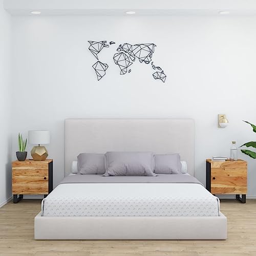 KTHLBRH Nachttische 2 STK. nachttisch Bedside Table for Wohnzimmer Schlafzimmer 40x33x46 cm Massivholz Akazie KTHLBRH Nachttische 2 STK. nachttisch Bedside Table for Wohnzimmer Schlafzimmer 40x33x46 cm Massivholz Akazie von KTHLBRH