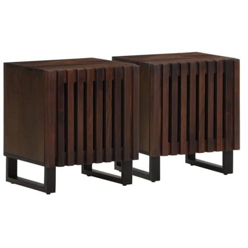KTHLBRH Nachttische 2 STK. nachttisch nachtschrank for Schlafzimmer Wohnzimmer 40x34x46 cm Massivholz Mango KTHLBRH Nachttische 2 STK. nachttisch nachtschrank for Schlafzimmer Wohnzimmer 40x34x46 cm Massivholz Mango von KTHLBRH