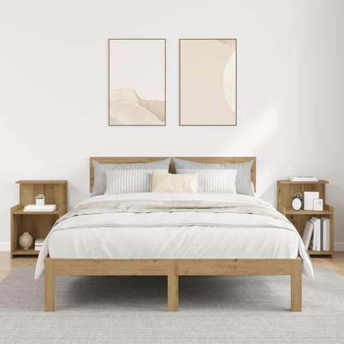 KTHLBRH Nachttische - 2 Stück Artisan Eiche, nachtschrank badschrank schmal for Schlafzimmer Zimmer 40 x 35 x 60 cm, aus Holzwerkstoff KTHLBRH Nachttische - 2 Stück Artisan Eiche, nachtschrank badschrank schmal for Schlafzimmer Zimmer 40 x 35 x 60 cm, aus Holzwerkstoff von KTHLBRH
