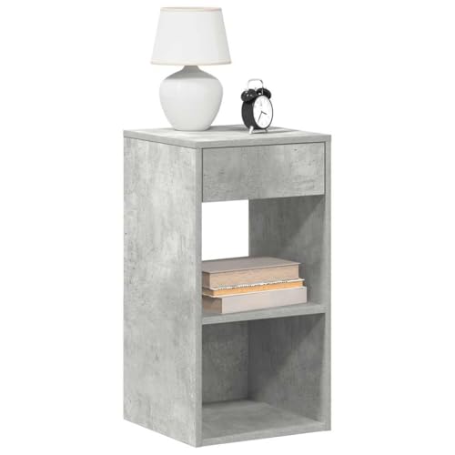 KTHLBRH Nachttische mit Schublade 2 STK. Betongrau kommode mit schubladen Bedside Table for Wohnzimmer Zimmer 35x34x66,5 cm KTHLBRH Nachttische mit Schublade 2 STK. Betongrau kommode mit schubladen Bedside Table for Wohnzimmer Zimmer 35x34x66,5 cm von KTHLBRH