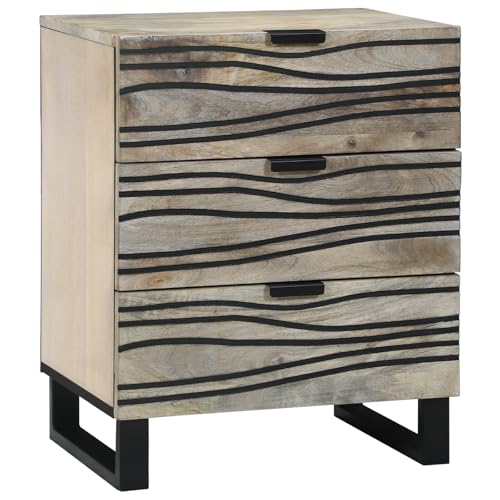 KTHLBRH Nachttische mit Schubladen Weiß und Schwarz Bedside Table kommode mit schubladen for Schlafzimmer Wohnzimmer 50 x 33 x 60 cm KTHLBRH Nachttische mit Schubladen Weiß und Schwarz Bedside Table kommode mit schubladen for Schlafzimmer Wohnzimmer 50 x 33 x 60 cm von KTHLBRH