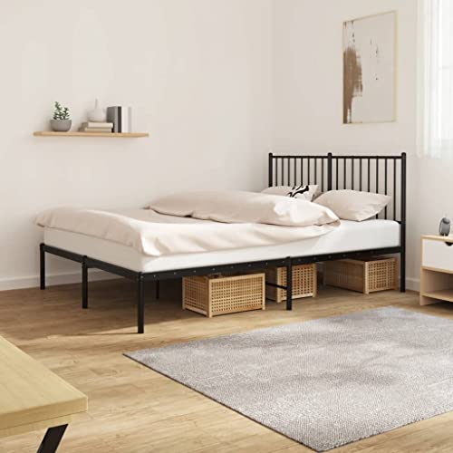 KTHLBRH Polsterbett Bett kopfteil bezug Bettgestell mit Kopfteil Metall Schwarz 140x200 cm KTHLBRH Polsterbett Bett kopfteil bezug Bettgestell mit Kopfteil Metall Schwarz 140x200 cm von KTHLBRH
