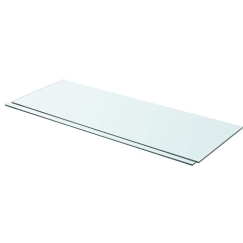KTHLBRH Regalböden 2 STK. Glas Transparent Hängeregal Aufbewahrungsregal für Büro Küche 80x30 cm KTHLBRH Regalböden 2 STK. Glas Transparent Hängeregal Aufbewahrungsregal für Büro Küche 80x30 cm von KTHLBRH
