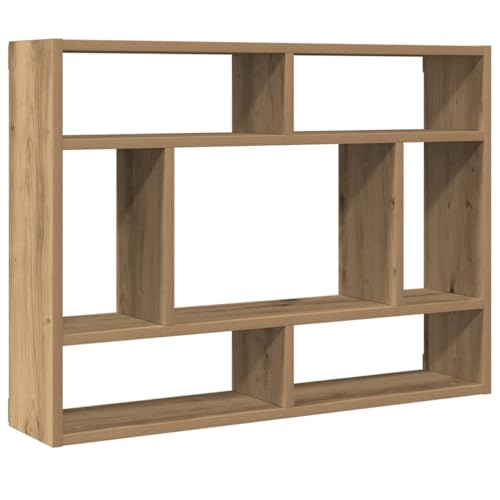 KTHLBRH Regale für Wände Bücherregal Wand Pflanzenregal Schwebendes Regal - Wandregal Artisan-Eiche 75x16x55 cm Holzwerkstoff für Wohnzimmer Büro Badezimmer Balkon KTHLBRH Regale für Wände Bücherregal Wand Pflanzenregal Schwebendes Regal - Wandregal Artisan-Eiche 75x16x55 cm Holzwerkstoff für Wohnzimmer Büro Badezimmer Balkon von KTHLBRH