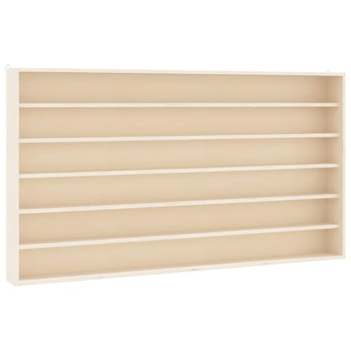 KTHLBRH Regale für Wände Küchenregal Wand Book Shelf Regale Wand - Sammlervitrine aus Holz mit 6 Regalen 100x8,5x55 cm für Badezimmer Büro Küchen Schlafzimmer von KTHLBRH