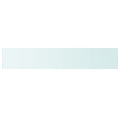 KTHLBRH Regale für Wände Schweberegale Regale Wand Regalbrett - Regalboden Glas Transparent 110 cm x 20 cm für Büro Wohnzimmer Balkon Küchen von KTHLBRH
