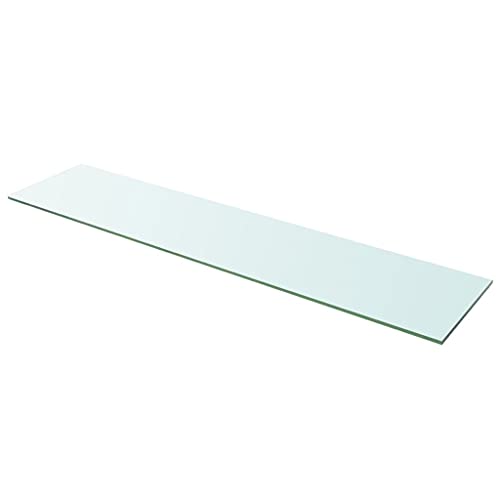 KTHLBRH Regale für Wände Schweberegale Regale Wand Regalbrett - Regalböden 2 STK. Glas Transparent 110x25 cm für Büro Wohnzimmer Balkon Küchen von KTHLBRH