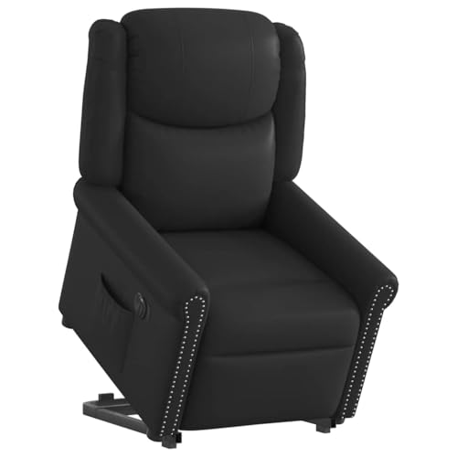 KTHLBRH Relaxsessel Aufstehen Elektrisch Glänzend Schwarz Kunstleder Sitzmöbel Küchenstuhl für Büro Wohnzimmer KTHLBRH Relaxsessel Aufstehen Elektrisch Glänzend Schwarz Kunstleder Sitzmöbel Küchenstuhl für Büro Wohnzimmer von KTHLBRH