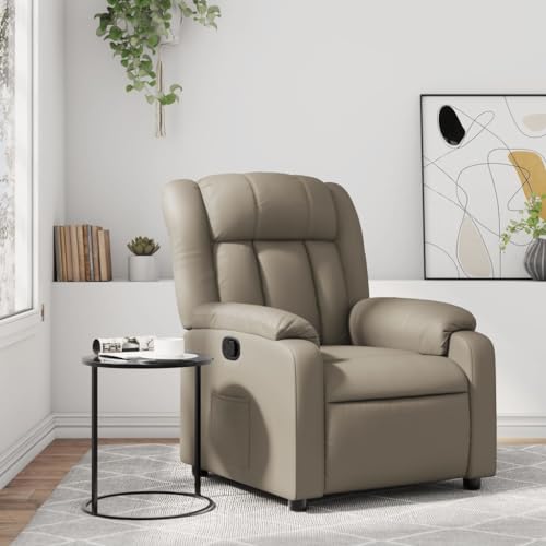 KTHLBRH Relaxsessel Cappuccino-Braun Kunstleder Sitzmöbel Küchenstuhl für Wohnzimmer Büro von KTHLBRH