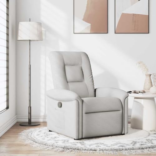 KTHLBRH Relaxsessel Wolkengrau Stoff Sitzmöbel Bürostuhl für Büro Wohnzimmer von KTHLBRH