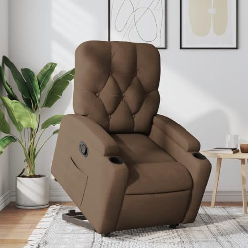 KTHLBRH Relaxsessel mit Aufstehhilfe Braun Stoff Wohnzimmerstuhl Sitzmöbel für Schlafzimmer Küche KTHLBRH Relaxsessel mit Aufstehhilfe Braun Stoff Wohnzimmerstuhl Sitzmöbel für Schlafzimmer Küche von KTHLBRH
