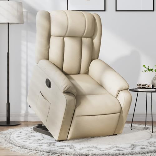 KTHLBRH Relaxsessel mit Aufstehhilfe Creme Stoff Wartezimmersessel Schlafzimmerstuhl für Wohnzimmer Küche KTHLBRH Relaxsessel mit Aufstehhilfe Creme Stoff Wartezimmersessel Schlafzimmerstuhl für Wohnzimmer Küche von KTHLBRH