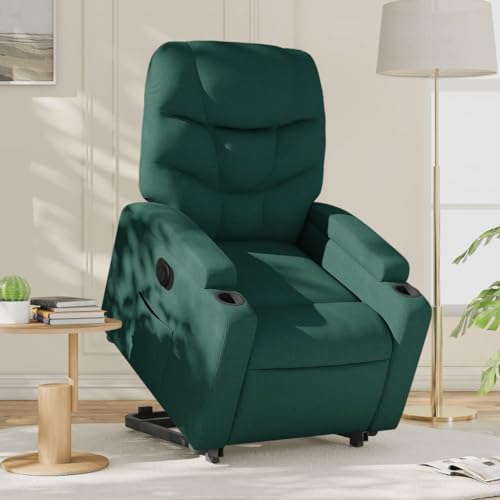 KTHLBRH Relaxsessel mit Aufstehhilfe Elektrisch Dunkelgrün Stoff Bürosessel Sitzmöbel für Büro Wohnzimmer KTHLBRH Relaxsessel mit Aufstehhilfe Elektrisch Dunkelgrün Stoff Bürosessel Sitzmöbel für Büro Wohnzimmer von KTHLBRH