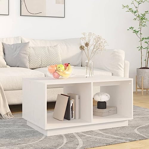 KTHLBRH Salontisch Wohnzimmertisch Sofatisch Wohnzimmerdeko Couchtisch Weiß 80x50x40 cm Massivholz Kiefer für Wohnzimmer, Büro, Schlafzimmer KTHLBRH Salontisch Wohnzimmertisch Sofatisch Wohnzimmerdeko Couchtisch Weiß 80x50x40 cm Massivholz Kiefer für Wohnzimmer, Büro, Schlafzimmer von KTHLBRH