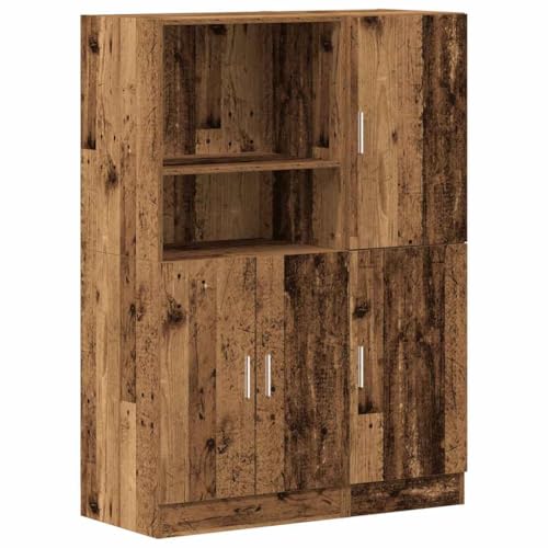 KTHLBRH Schwebendes Bücherregal Badregal Badezimmer Regal Schwebendes Regal - 2-TLG. Küchenschrank-Set Altholz-Optik Holzwerkstoff für Schlafzimmer Balkon Badezimmer Wohnzimmer KTHLBRH Schwebendes Bücherregal Badregal Badezimmer Regal Schwebendes Regal - 2-TLG. Küchenschrank-Set Altholz-Optik Holzwerkstoff für Schlafzimmer Balkon Badezimmer Wohnzimmer von KTHLBRH