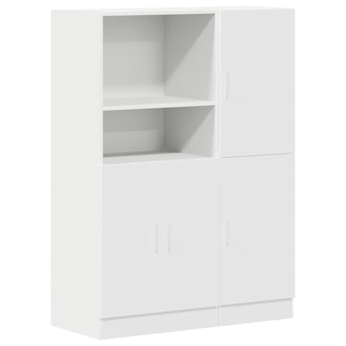 KTHLBRH Schwebendes Bücherregal Badregal Badezimmer Regal Schwebendes Regal - 2-TLG. Küchenschrank-Set Weiß Holzwerkstoff für Schlafzimmer Balkon Badezimmer Wohnzimmer KTHLBRH Schwebendes Bücherregal Badregal Badezimmer Regal Schwebendes Regal - 2-TLG. Küchenschrank-Set Weiß Holzwerkstoff für Schlafzimmer Balkon Badezimmer Wohnzimmer von KTHLBRH