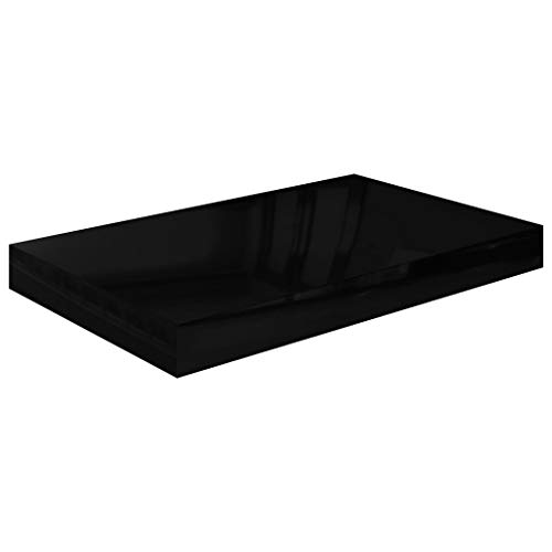 KTHLBRH Schwebendes Bücherregal Schweberegale Badezimmer Regal Bücherregal Schwebend - Schweberegal Hochglanz-Schwarz 40x23x3,8 cm MDF für Badezimmer Balkon Schlafzimmer Küchen KTHLBRH Schwebendes Bücherregal Schweberegale Badezimmer Regal Bücherregal Schwebend - Schweberegal Hochglanz-Schwarz 40x23x3,8 cm MDF für Badezimmer Balkon Schlafzimmer Küchen von KTHLBRH