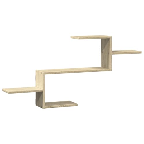 KTHLBRH Schwebendes Regal Badezimmer Regal Regale Wand Regalbrett - Wandregal Sonoma-Eiche 104x15x49 cm Holzwerkstoff für Schlafzimmer Balkon Badezimmer Küchen KTHLBRH Schwebendes Regal Badezimmer Regal Regale Wand Regalbrett - Wandregal Sonoma-Eiche 104x15x49 cm Holzwerkstoff für Schlafzimmer Balkon Badezimmer Küchen von KTHLBRH