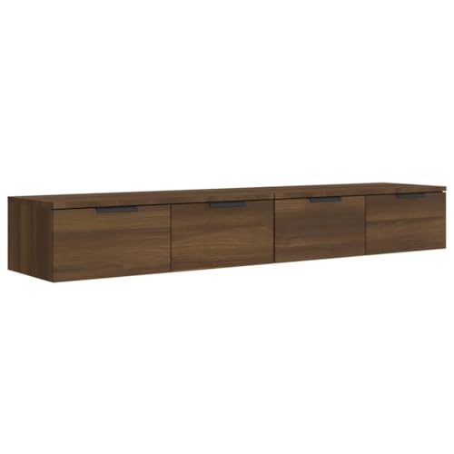 KTHLBRH Schwebendes Regal Badezimmer Regal Regale Wand Regalbrett - Wandschränke 2 STK. Braun Eichen-Optik 68x30x20cm Holzwerkstoff für Wohnzimmer Schlafzimmer Badezimmer Büro KTHLBRH Schwebendes Regal Badezimmer Regal Regale Wand Regalbrett - Wandschränke 2 STK. Braun Eichen-Optik 68x30x20cm Holzwerkstoff für Wohnzimmer Schlafzimmer Badezimmer Büro von KTHLBRH