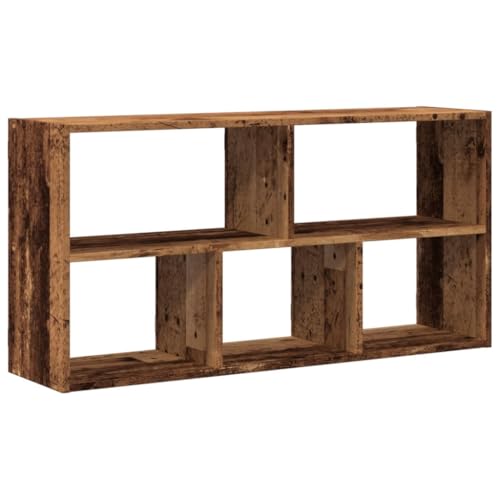 KTHLBRH Shelves Wall Gewürzregal Wand Badregal Regale für Wände - Wandregal Altholz-Optik 100x25x50 cm Holzwerkstoff für Schlafzimmer Büro Küchen Badezimmer von KTHLBRH