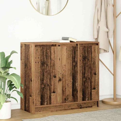 KTHLBRH Sideboard Altholz-Optik gartenschrank kleiderschrank for Büro Innenraum 85x34x76 cm Holzwerkstoff KTHLBRH Sideboard Altholz-Optik gartenschrank kleiderschrank for Büro Innenraum 85x34x76 cm Holzwerkstoff von KTHLBRH