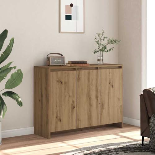 KTHLBRH Sideboard Artisan-Eiche Schrank gartenschrank for Büro Innenraum 102x33x75 cm Holzwerkstoff von KTHLBRH