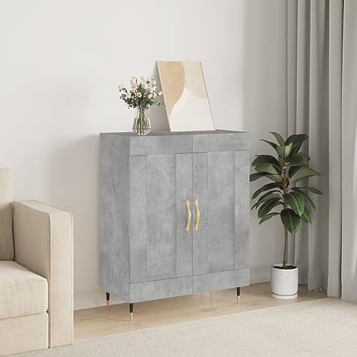 KTHLBRH Sideboard Betongrau gartenschrank gartenschrank for Innenraum Wohnzimmer 69,5x34x90 cm Holzwerkstoff KTHLBRH Sideboard Betongrau gartenschrank gartenschrank for Innenraum Wohnzimmer 69,5x34x90 cm Holzwerkstoff von KTHLBRH