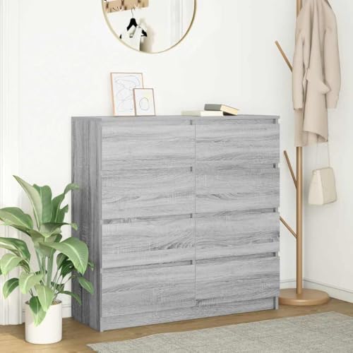 KTHLBRH Sideboard Grau Sonoma Schrank flurschrank for Büro Wohnzimmer 100x35x99 cm Holzwerkstoff KTHLBRH Sideboard Grau Sonoma Schrank flurschrank for Büro Wohnzimmer 100x35x99 cm Holzwerkstoff von KTHLBRH