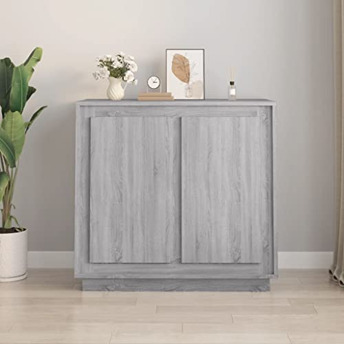 KTHLBRH Sideboard Grau Sonoma Schrank sideboards for Wohnzimmer Innenraum 80x34x75 cm Holzwerkstoff KTHLBRH Sideboard Grau Sonoma Schrank sideboards for Wohnzimmer Innenraum 80x34x75 cm Holzwerkstoff von KTHLBRH