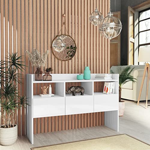 KTHLBRH Sideboard Hochglanz-Weiß sideboards gartenschrank for Innenraum Wohnzimmer 105x30x70 cm Holzwerkstoff KTHLBRH Sideboard Hochglanz-Weiß sideboards gartenschrank for Innenraum Wohnzimmer 105x30x70 cm Holzwerkstoff von KTHLBRH
