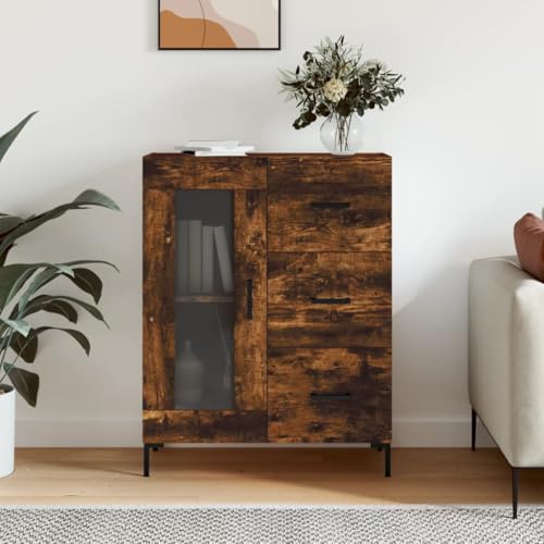 KTHLBRH Sideboard Räuchereiche Schrank gartenschrank for Schlafzimmer Büro 69,5x34x90 cm Holzwerkstoff KTHLBRH Sideboard Räuchereiche Schrank gartenschrank for Schlafzimmer Büro 69,5x34x90 cm Holzwerkstoff von KTHLBRH