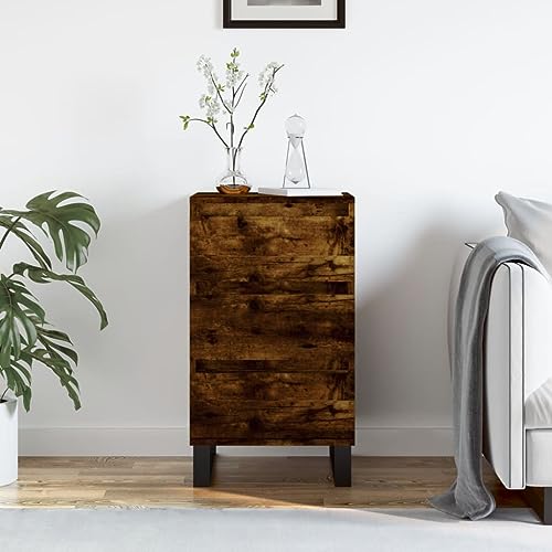 KTHLBRH Sideboard Räuchereiche gartenschrank kommoden for Wohnzimmer Innenraum 40x35x70 cm Holzwerkstoff von KTHLBRH