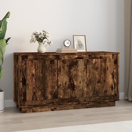 KTHLBRH Sideboard Räuchereiche gartenschrank sideboards for Wohnzimmer Büro 102x35x55 cm Holzwerkstoff KTHLBRH Sideboard Räuchereiche gartenschrank sideboards for Wohnzimmer Büro 102x35x55 cm Holzwerkstoff von KTHLBRH
