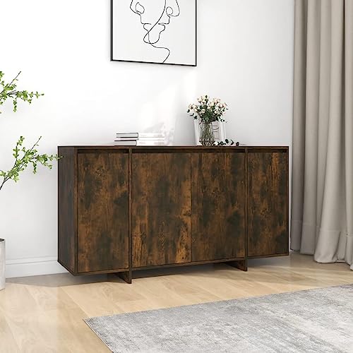 KTHLBRH Sideboard Räuchereiche kommoden sideboards for Wohnzimmer Schlafzimmer 135x41x75 cm Holzwerkstoff von KTHLBRH