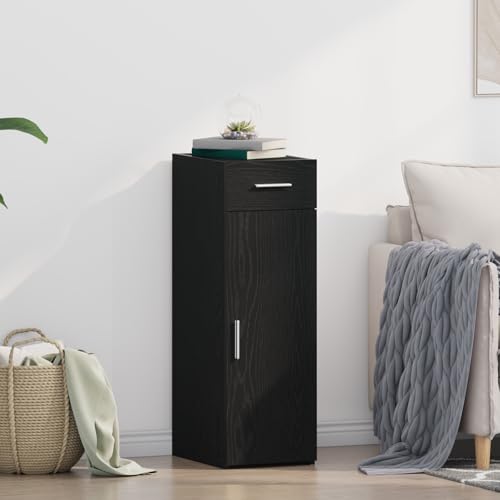 KTHLBRH Sideboard Schwarz Eiche Schrank gartenschrank for Innenraum Schlafzimmer 30x42,5x93 cm Holzwerkstoff KTHLBRH Sideboard Schwarz Eiche Schrank gartenschrank for Innenraum Schlafzimmer 30x42,5x93 cm Holzwerkstoff von KTHLBRH