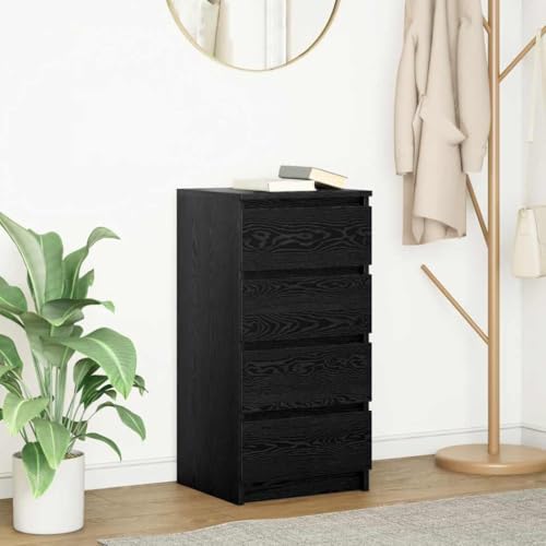 KTHLBRH Sideboard Schwarz Eichen-Optik Schrank gartenschrank for Innenraum Schlafzimmer 37,5x35x76 cm Holzwerkstoff KTHLBRH Sideboard Schwarz Eichen-Optik Schrank gartenschrank for Innenraum Schlafzimmer 37,5x35x76 cm Holzwerkstoff von KTHLBRH