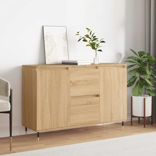 KTHLBRH Sideboard Sonoma-Eiche Schrank kleiderschrank for Schlafzimmer Büro 104x35x70 cm Holzwerkstoff von KTHLBRH