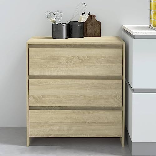 KTHLBRH Sideboard Sonoma-Eiche flurschrank Schrank for Büro Schlafzimmer 70x41x75 cm Holzwerkstoff von KTHLBRH