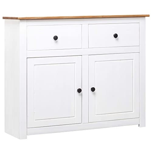 KTHLBRH Sideboard Weiß sideboards gartenschrank for Wohnzimmer Büro 93x40x80 cm Kiefernholz Panama KTHLBRH Sideboard Weiß sideboards gartenschrank for Wohnzimmer Büro 93x40x80 cm Kiefernholz Panama von KTHLBRH