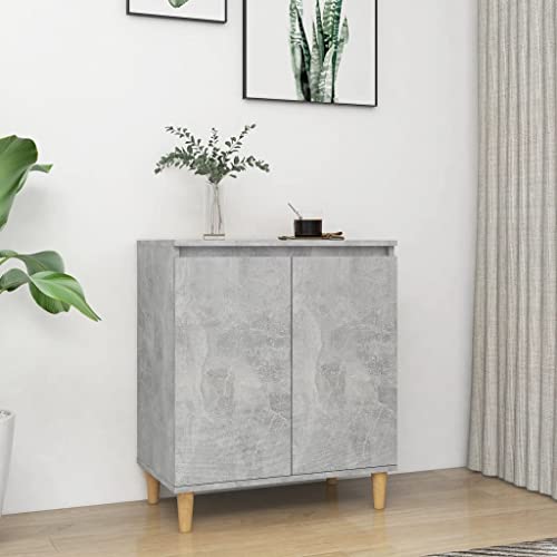 KTHLBRH Sideboard mit Massivholz-Beinen Betongrau gartenschrank Schrank for Wohnzimmer Schlafzimmer 60x35x70 cm KTHLBRH Sideboard mit Massivholz-Beinen Betongrau gartenschrank Schrank for Wohnzimmer Schlafzimmer 60x35x70 cm von KTHLBRH