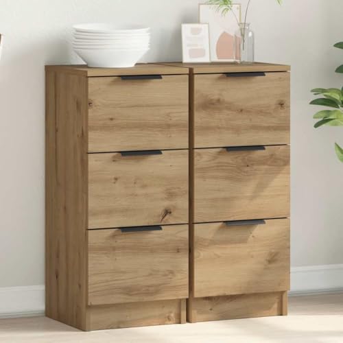 KTHLBRH Sideboards 2 STK. Artisan-Eiche gartenschrank kleiderschrank for Wohnzimmer Innenraum 30x30x70 cm Holzwerkstoff KTHLBRH Sideboards 2 STK. Artisan-Eiche gartenschrank kleiderschrank for Wohnzimmer Innenraum 30x30x70 cm Holzwerkstoff von KTHLBRH