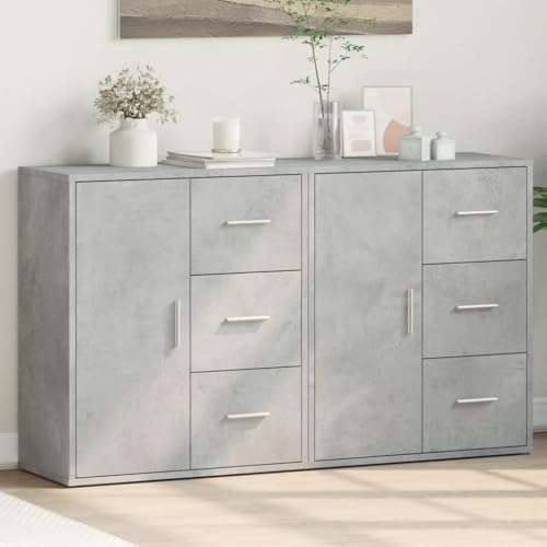 KTHLBRH Sideboards 2 STK. Betongrau gartenschrank kleiderschrank for Wohnzimmer Schlafzimmer 60x31x70 cm Holzwerkstoff KTHLBRH Sideboards 2 STK. Betongrau gartenschrank kleiderschrank for Wohnzimmer Schlafzimmer 60x31x70 cm Holzwerkstoff von KTHLBRH