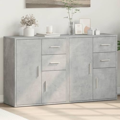 KTHLBRH Sideboards 2 STK. Betongrau kleiderschrank gartenschrank for Schlafzimmer Büro 60x31x70 cm Holzwerkstoff KTHLBRH Sideboards 2 STK. Betongrau kleiderschrank gartenschrank for Schlafzimmer Büro 60x31x70 cm Holzwerkstoff von KTHLBRH