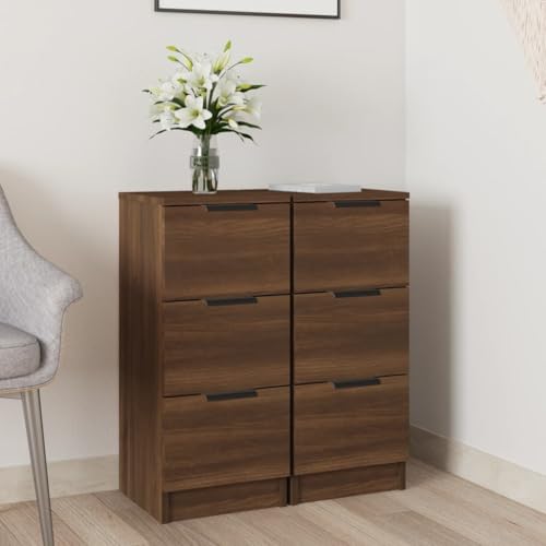 KTHLBRH Sideboards 2 STK. Braun Eichen-Optik flurschrank Schrank for Wohnzimmer Büro 30x30x70 cm Holzwerkstoff KTHLBRH Sideboards 2 STK. Braun Eichen-Optik flurschrank Schrank for Wohnzimmer Büro 30x30x70 cm Holzwerkstoff von KTHLBRH
