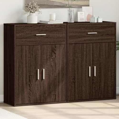 KTHLBRH Sideboards 2 STK. Braun Eichen-Optik kleiderschrank kommoden for Innenraum Wohnzimmer 60x30x84 cm Holzwerkstoff KTHLBRH Sideboards 2 STK. Braun Eichen-Optik kleiderschrank kommoden for Innenraum Wohnzimmer 60x30x84 cm Holzwerkstoff von KTHLBRH